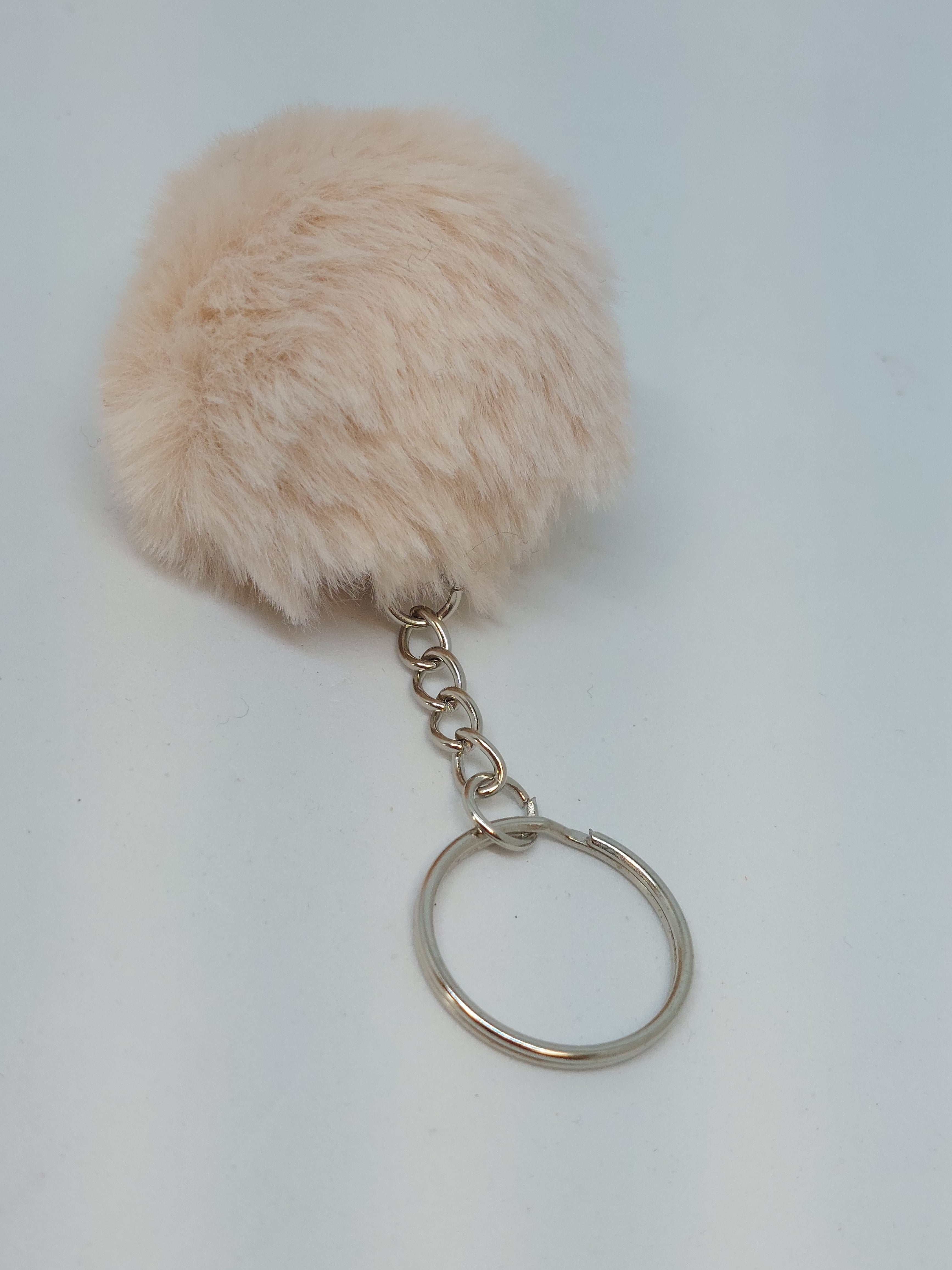 Sleutelhanger pluche Creme