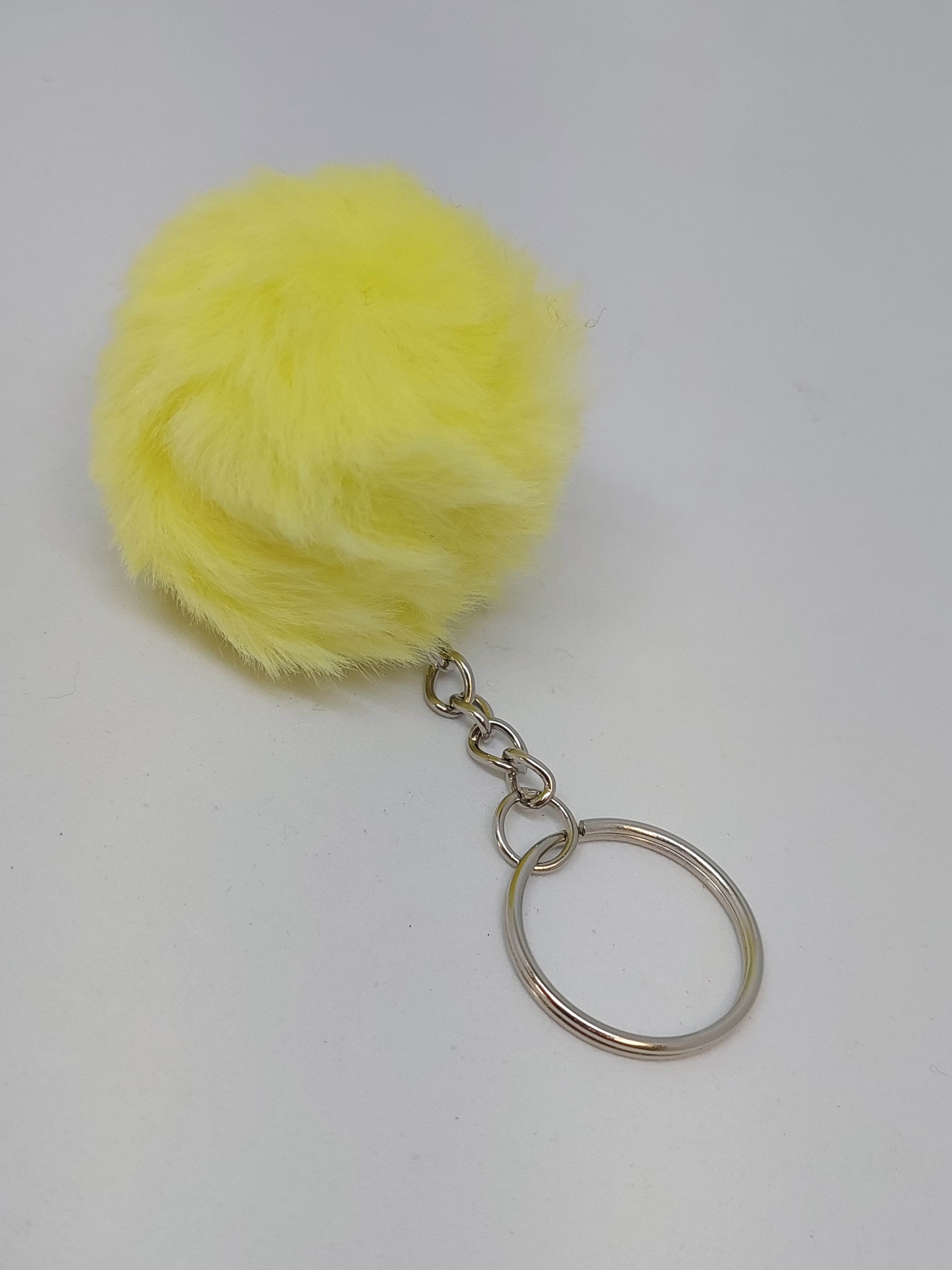 Sleutelhanger pluche Geel