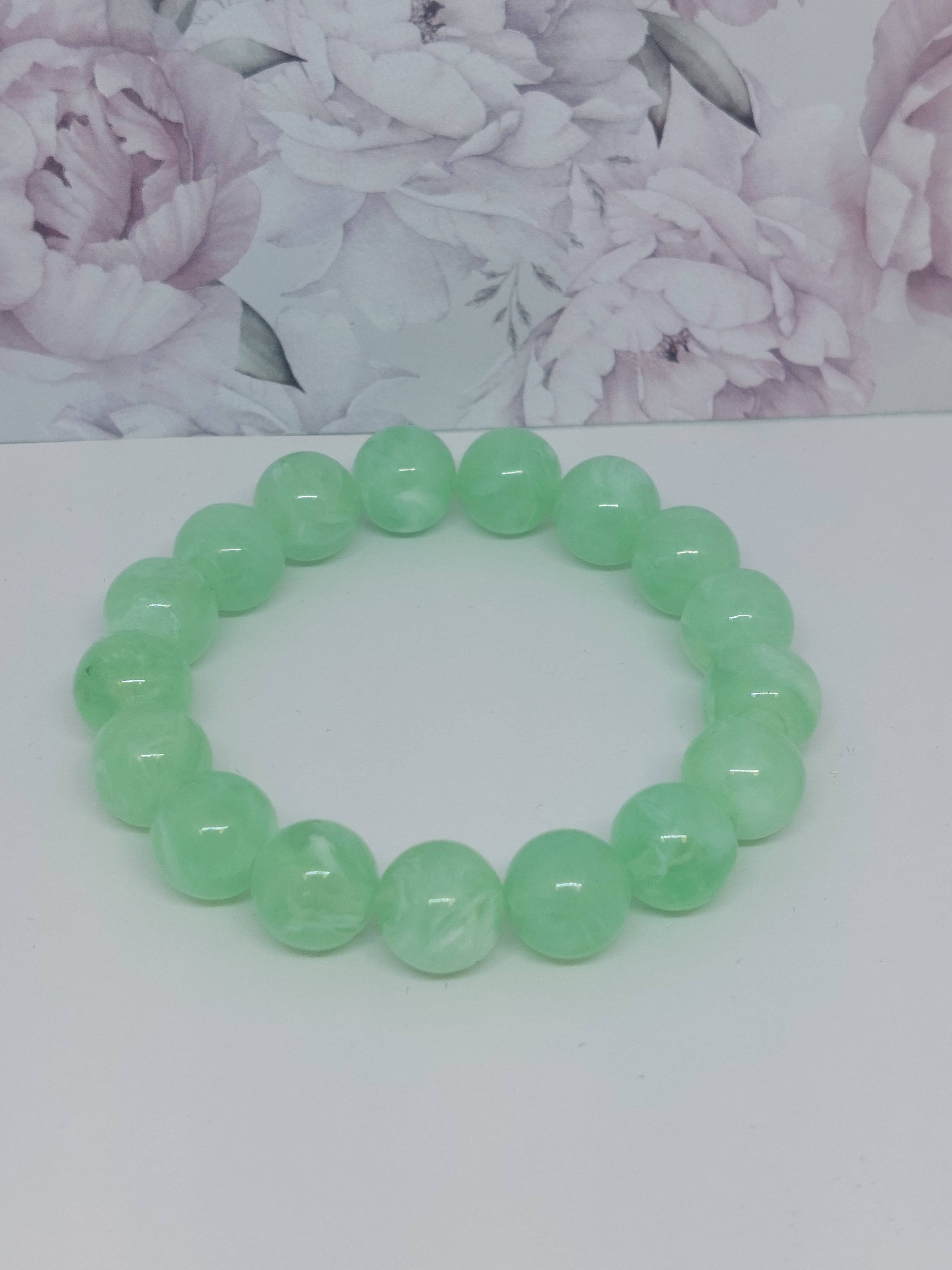 Kralen armband Pastel groen