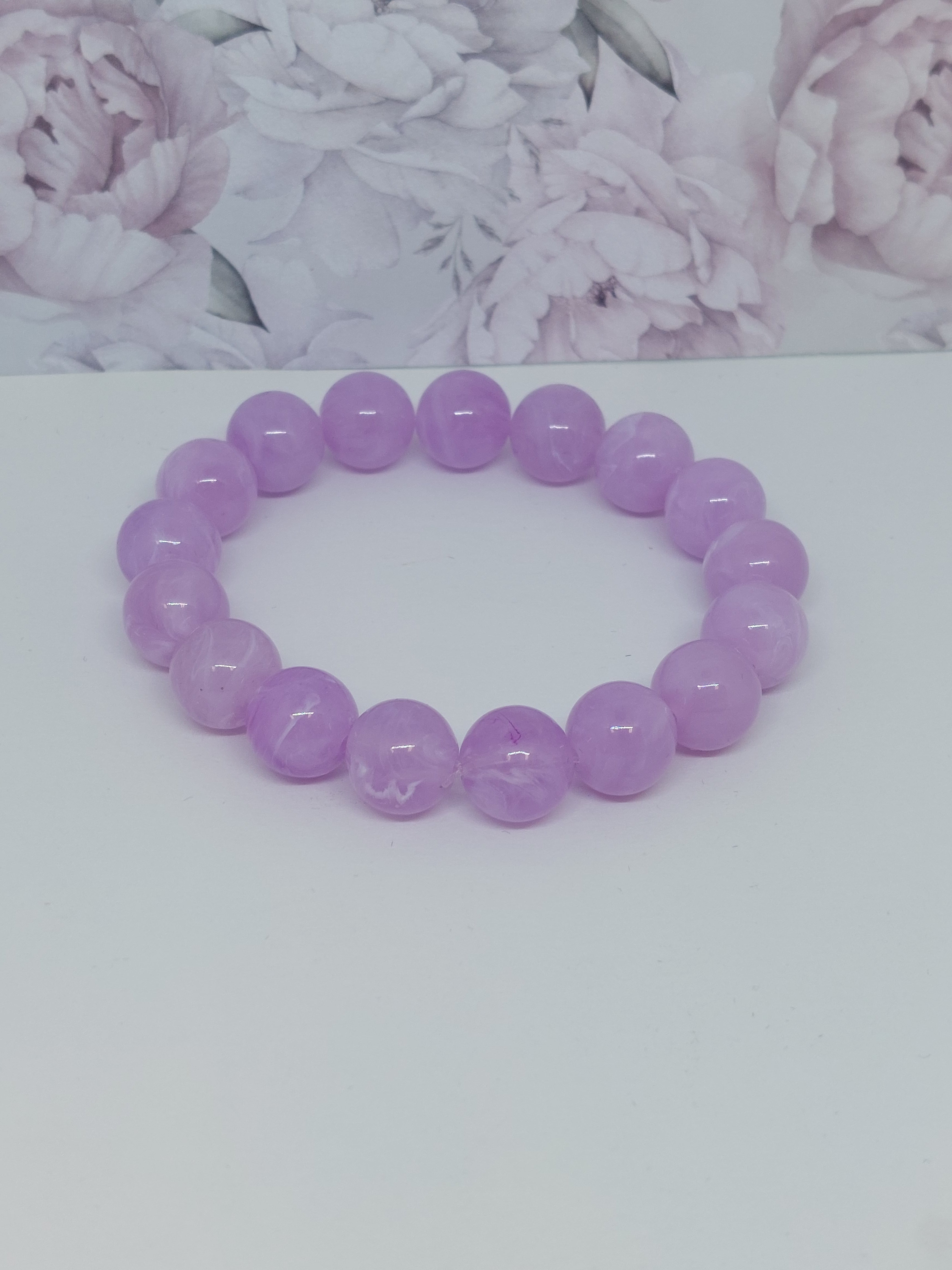 Kralen armband Pastel Lila