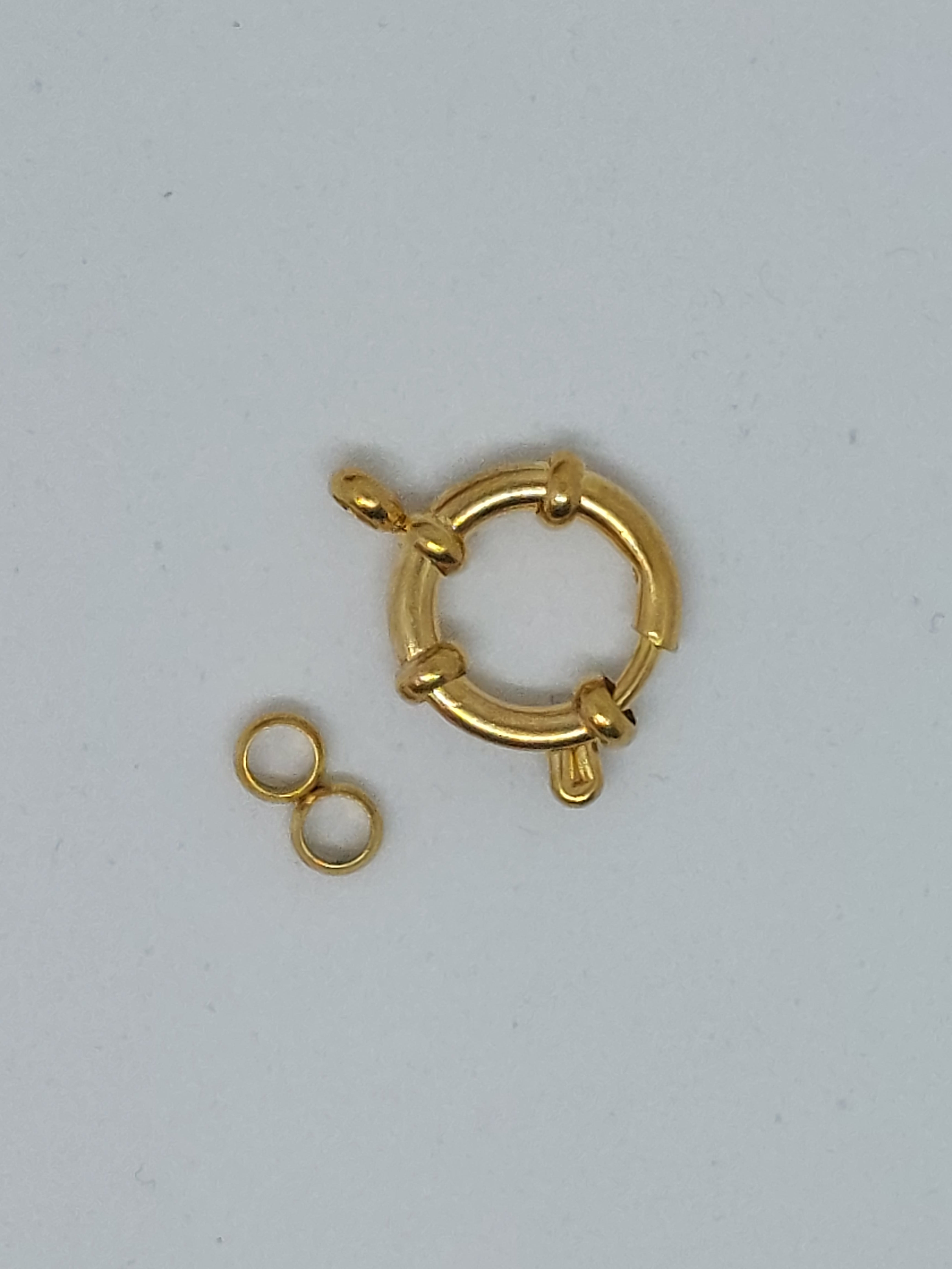 Boeislotje 14mm goudkleurig (RVS)