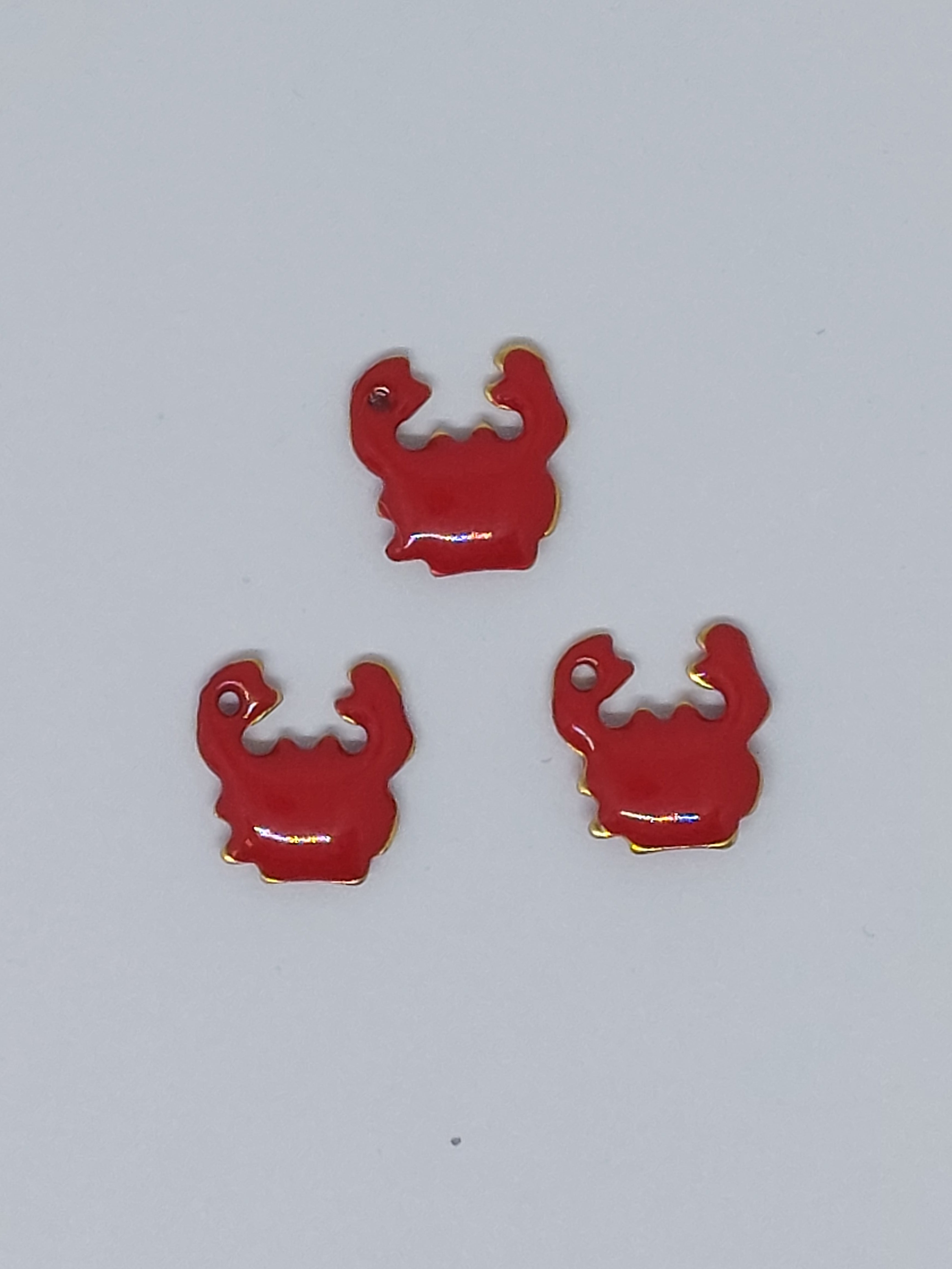 Bedel krab rood RVS