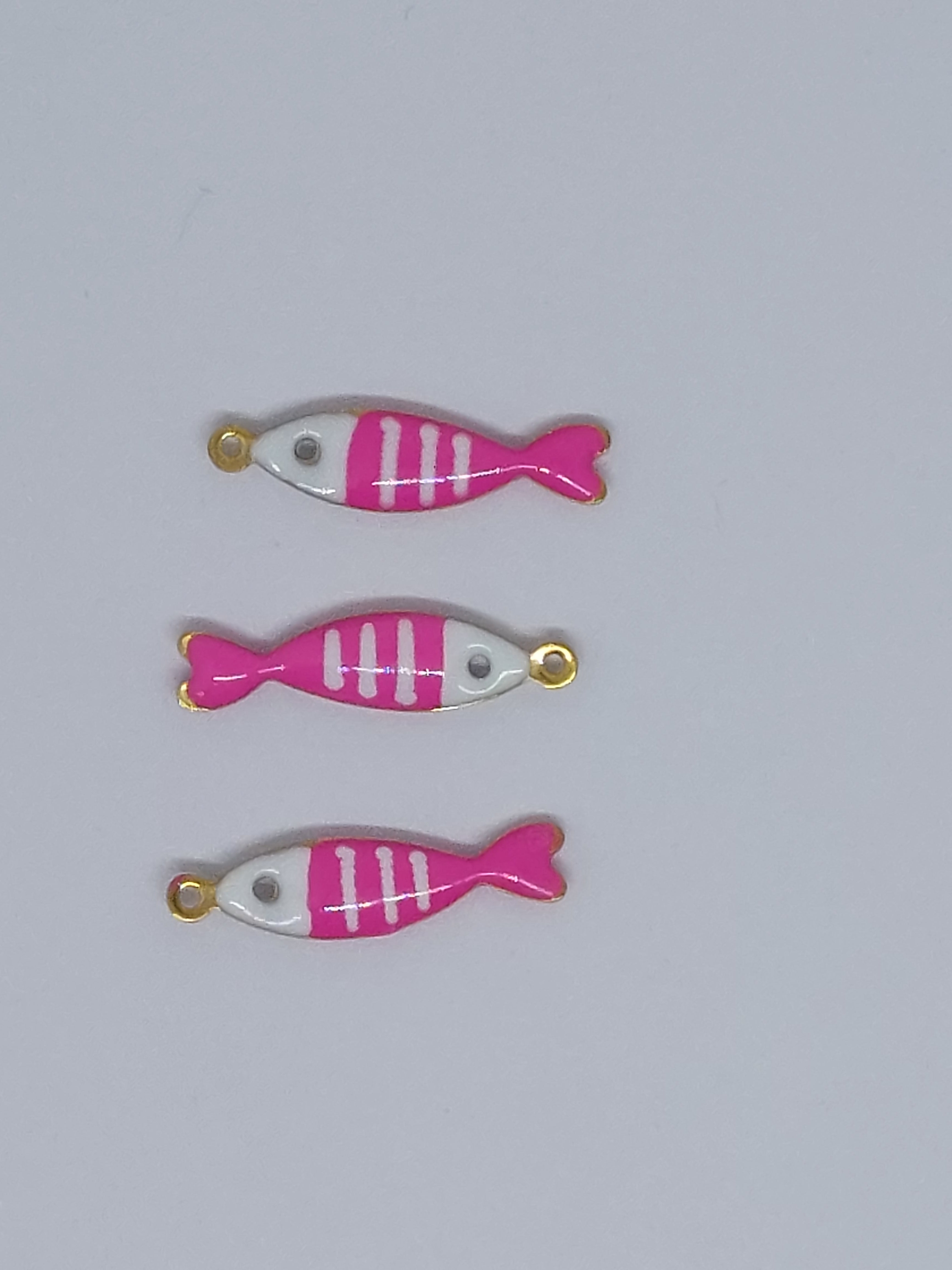 Bedels vis lang roze RVS