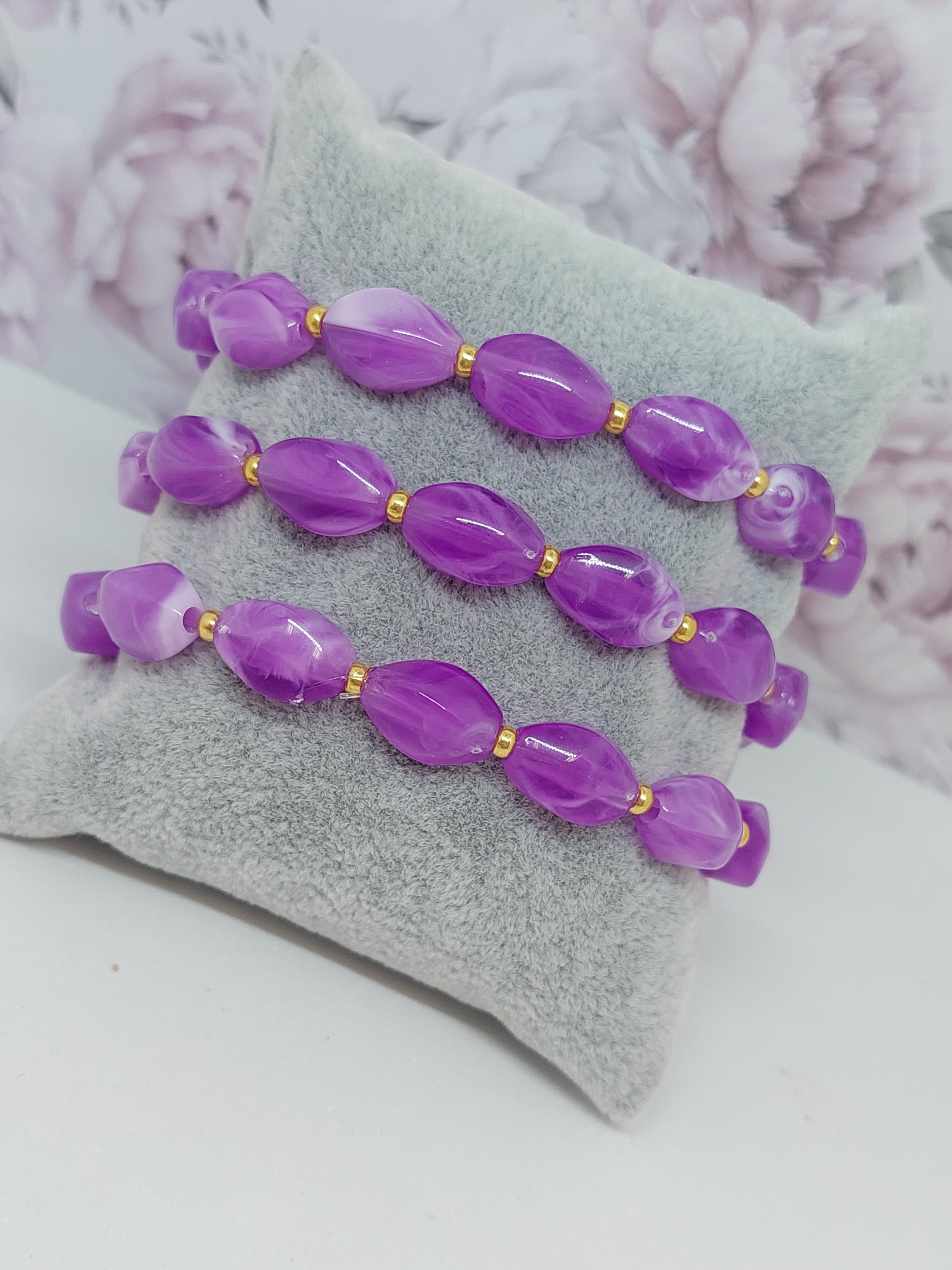 Armband purple stone