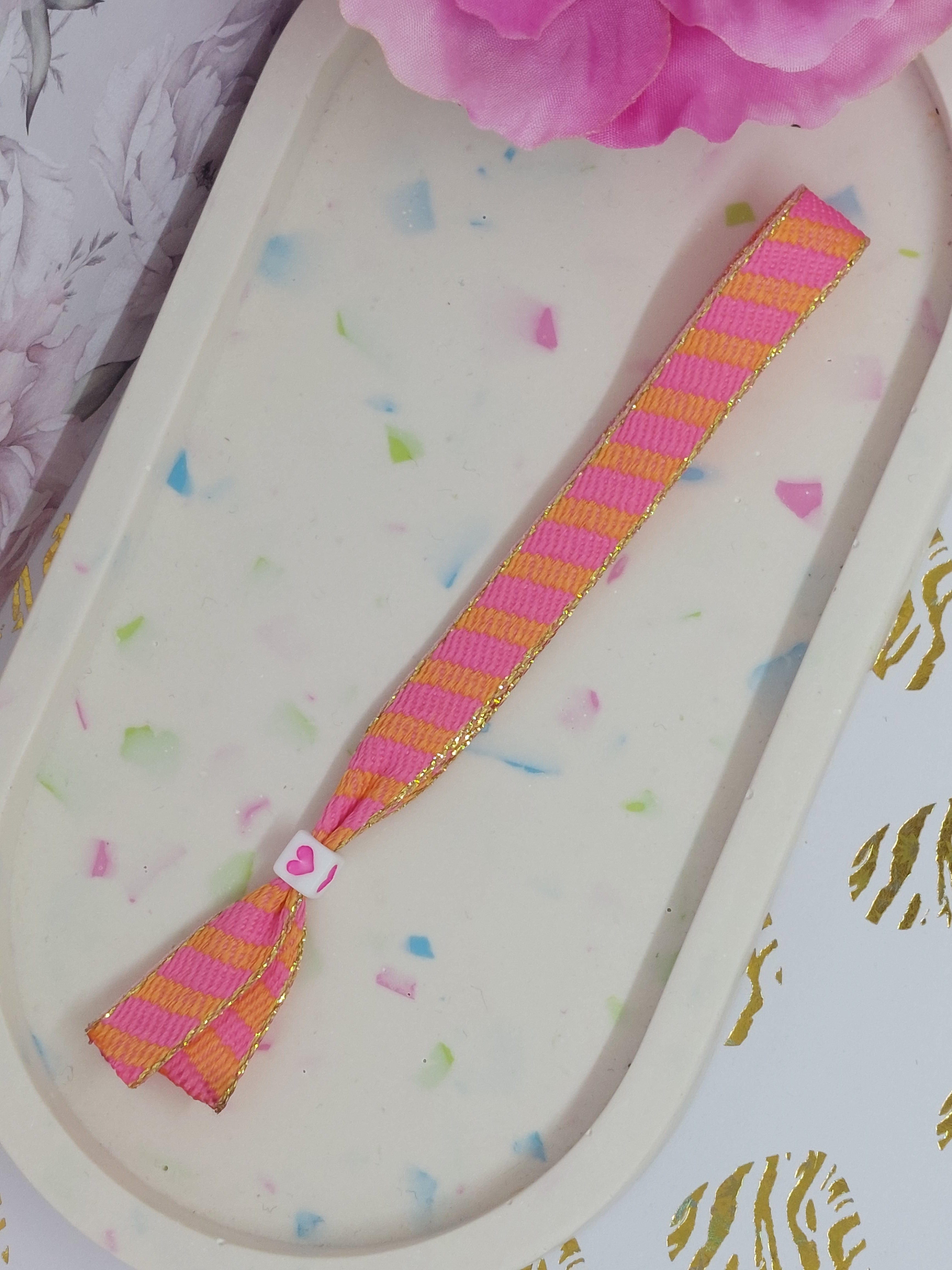 Lint armbandje "streep"
