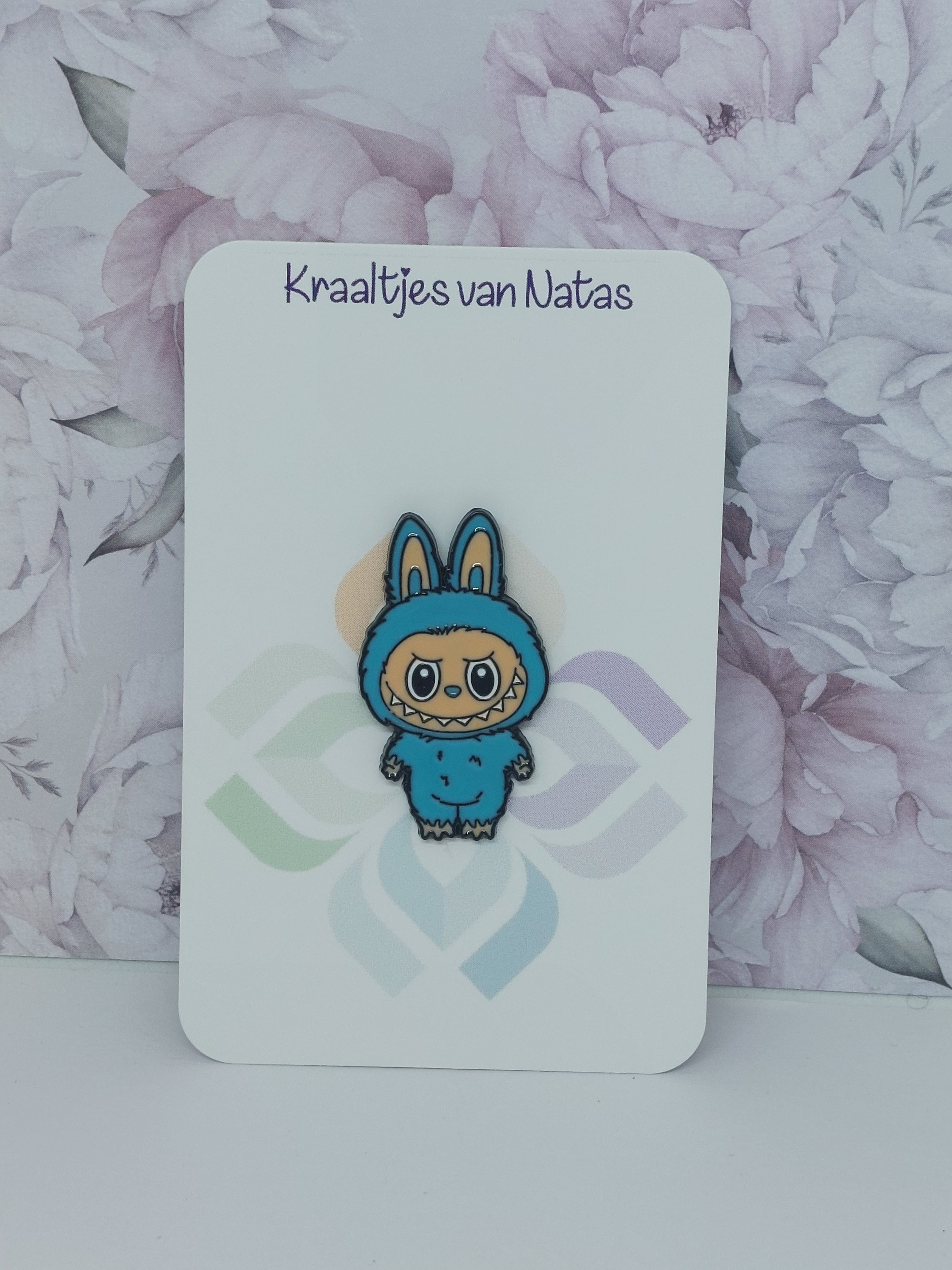 Labubu pin Groen