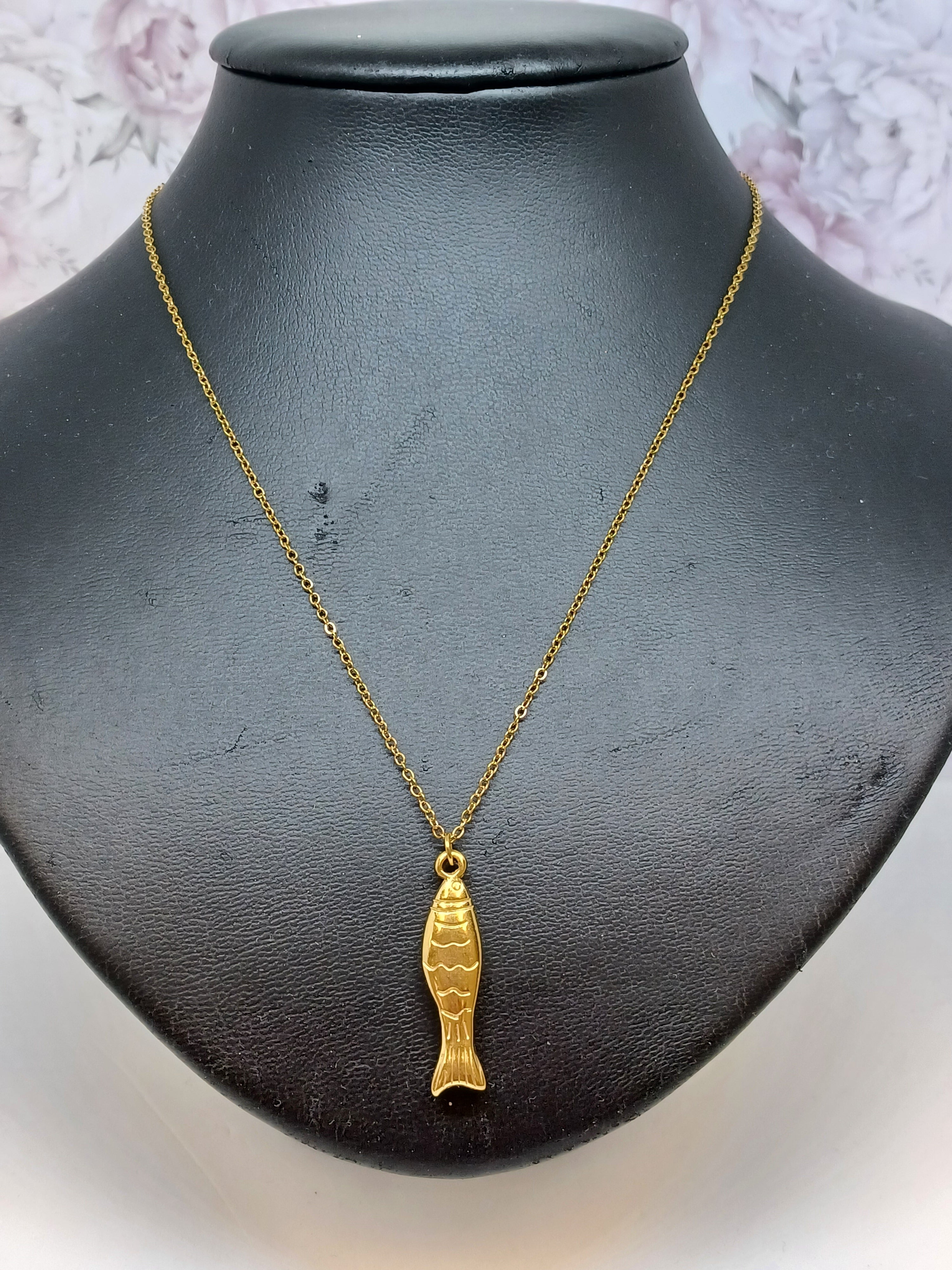 Ketting Vis RVS Goudkleurig