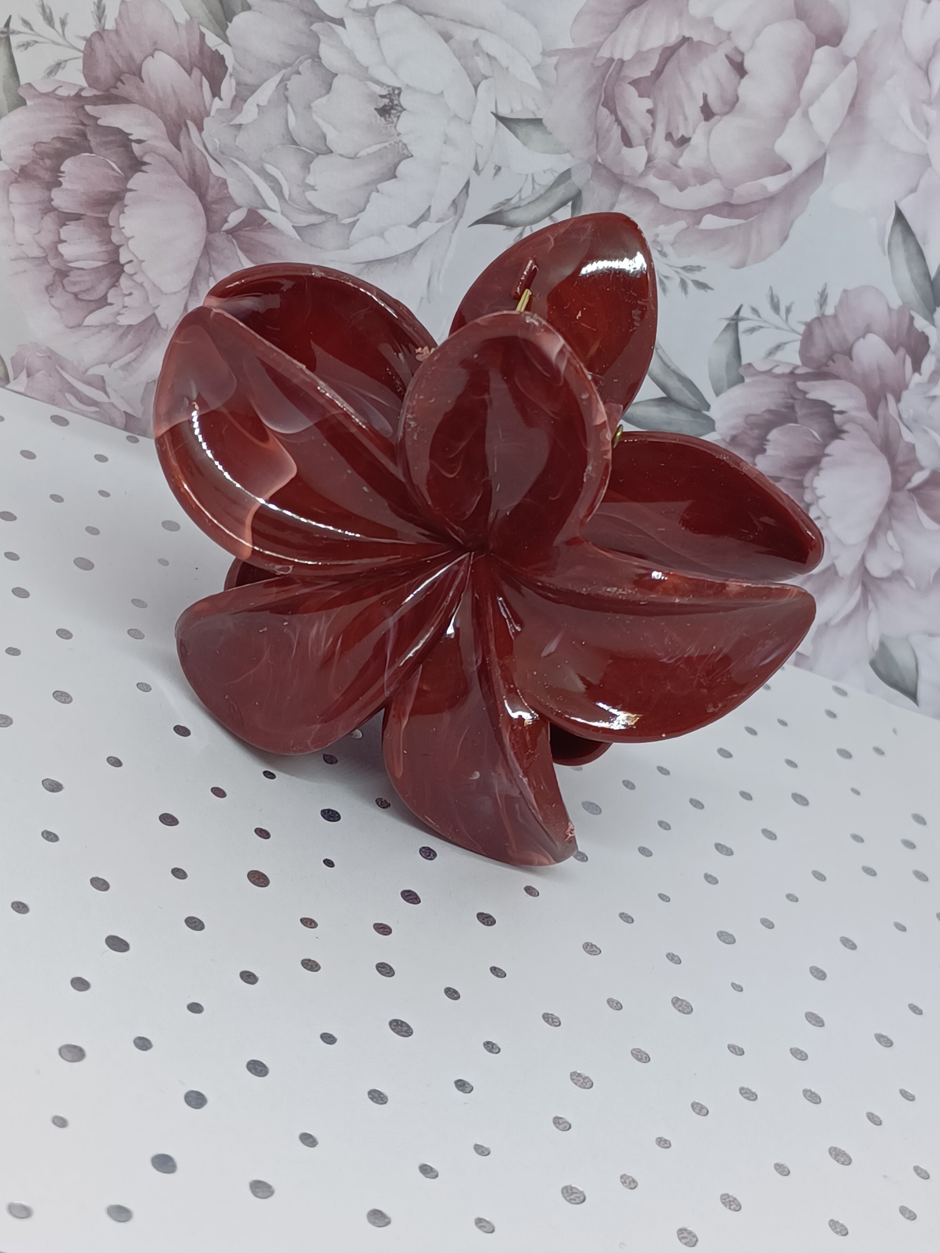 Haarklem bloem Donker Rood