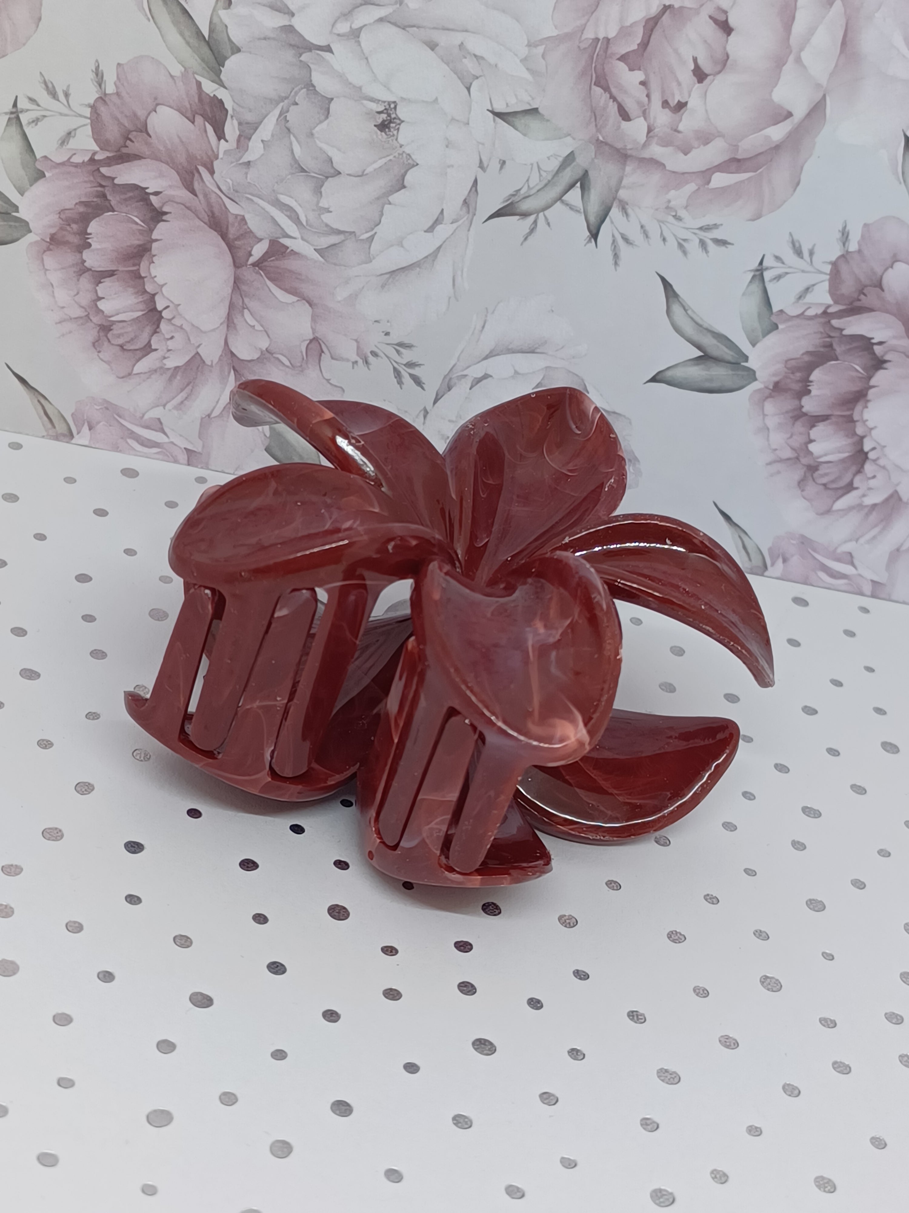 Haarklem bloem Donker Rood