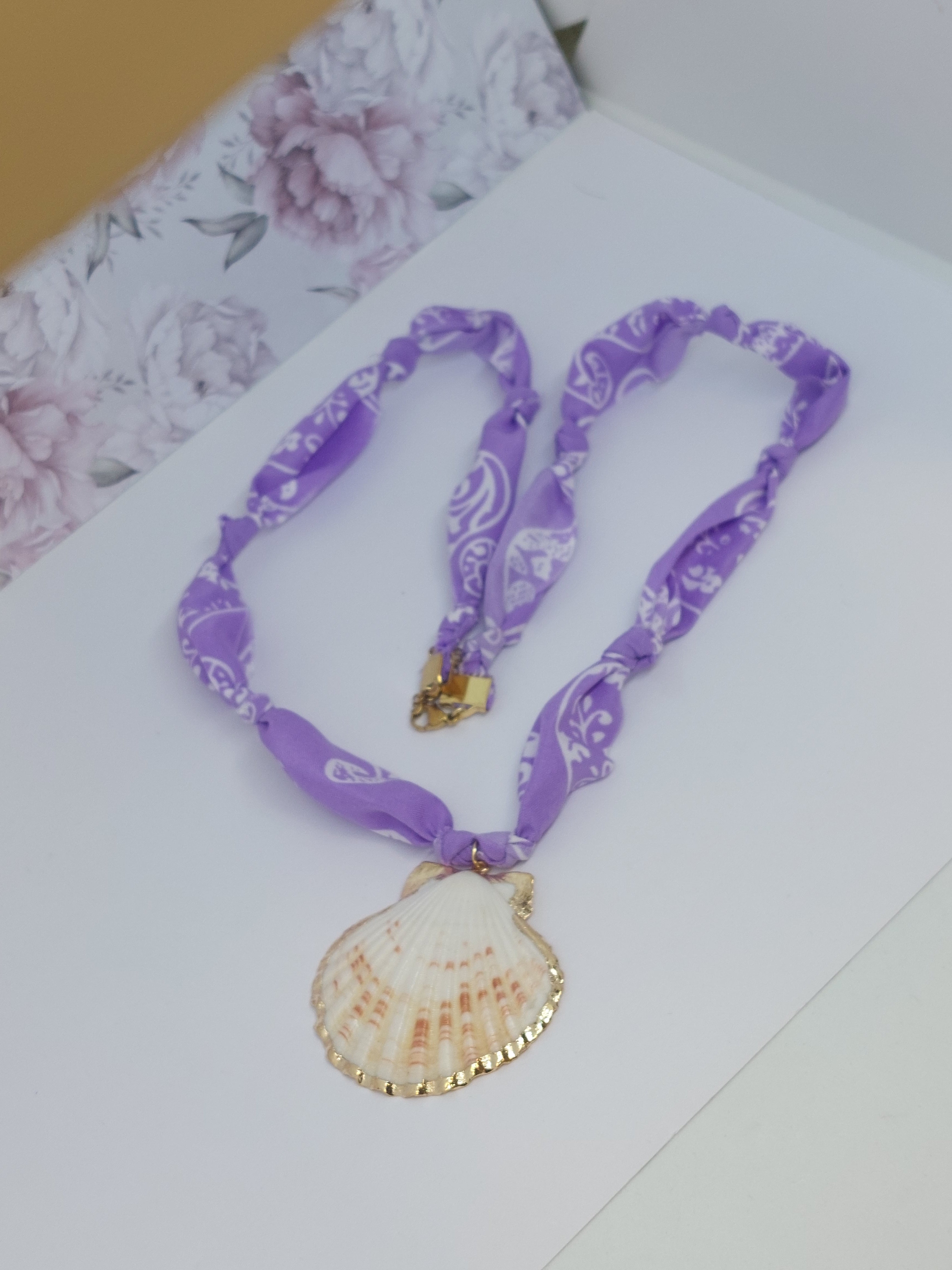 Schelpketting Lila