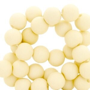 Matt Vanilla white 4mm Acryl kraal