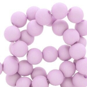 French pink 4mm Acryl kraal