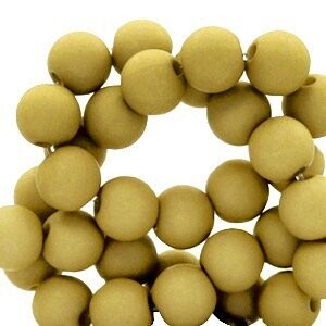 Mustard green 4mm Acryl kraal