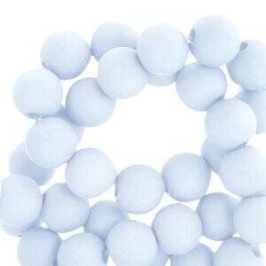 Matt light blue 6mm Acryl kraal