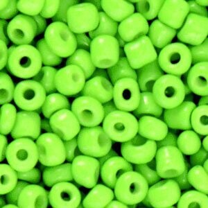 Rocailles Neon lime green 6/0 (4mm)