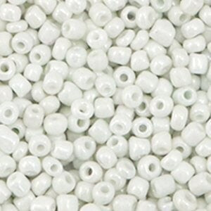 Rocailles Bright white pearl 8/0 (3mm)