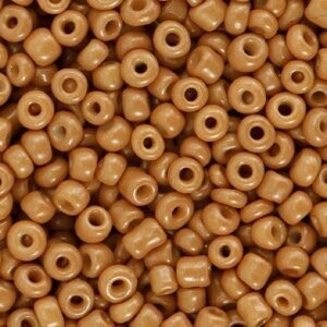 Rocailles Glazed ginger brown 8/0 (3mm)