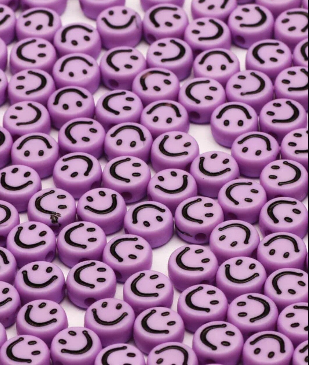 Smiley kraal paars