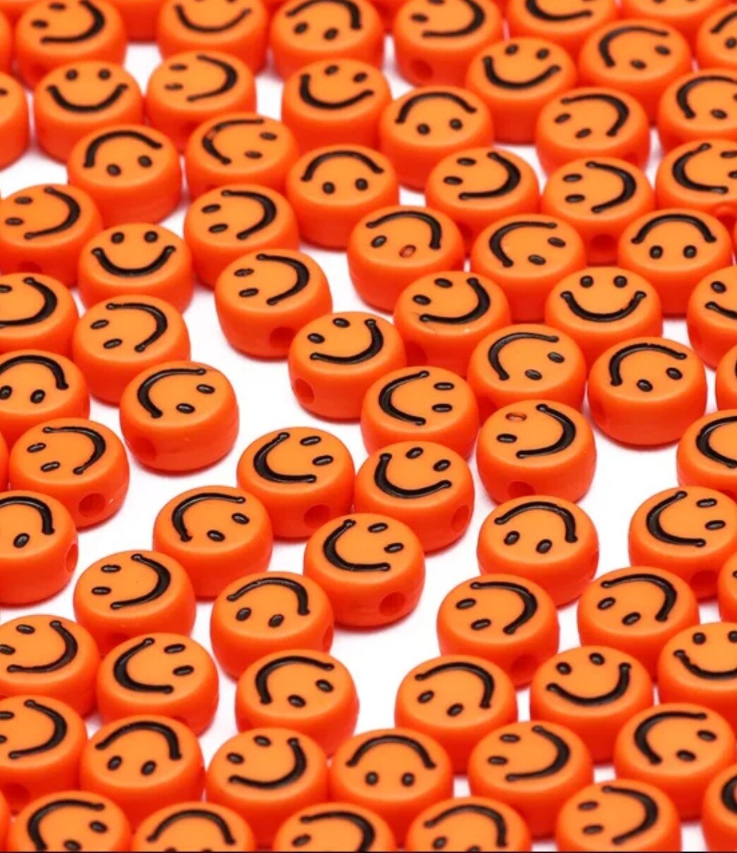 Smiley kraal oranje