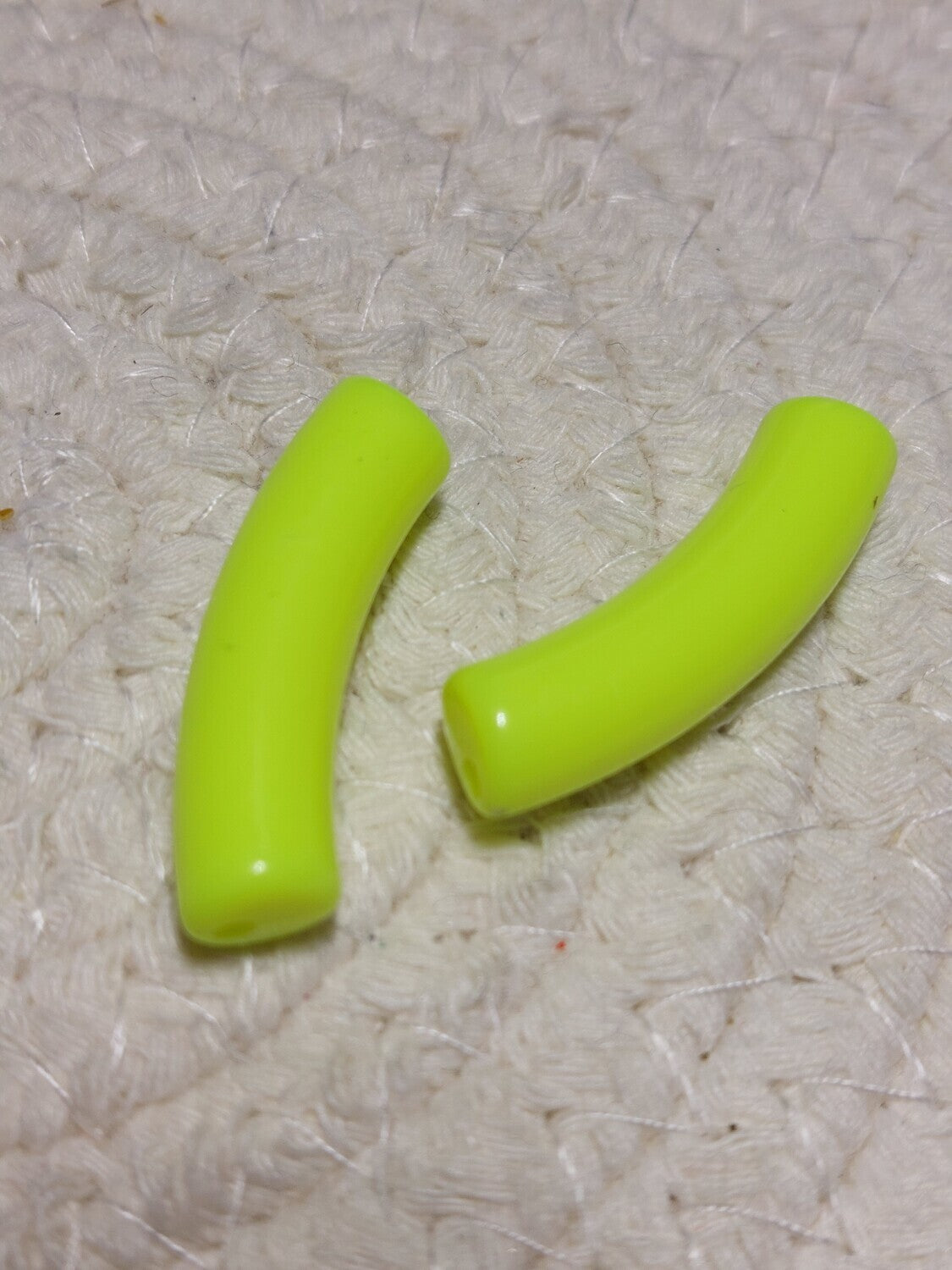 Tube kraal Neon geel