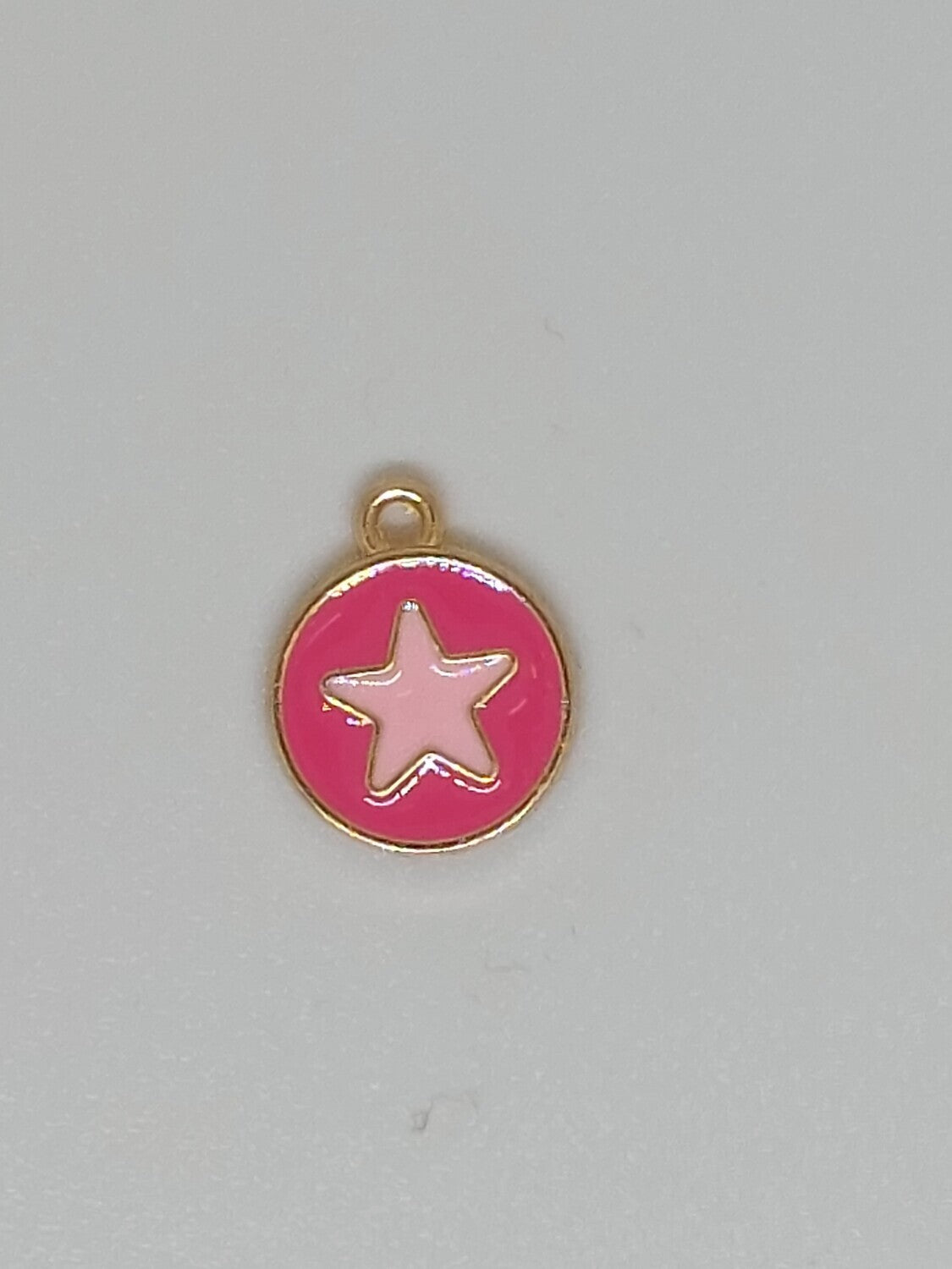 Bedel rond/ster  d.rose/rose