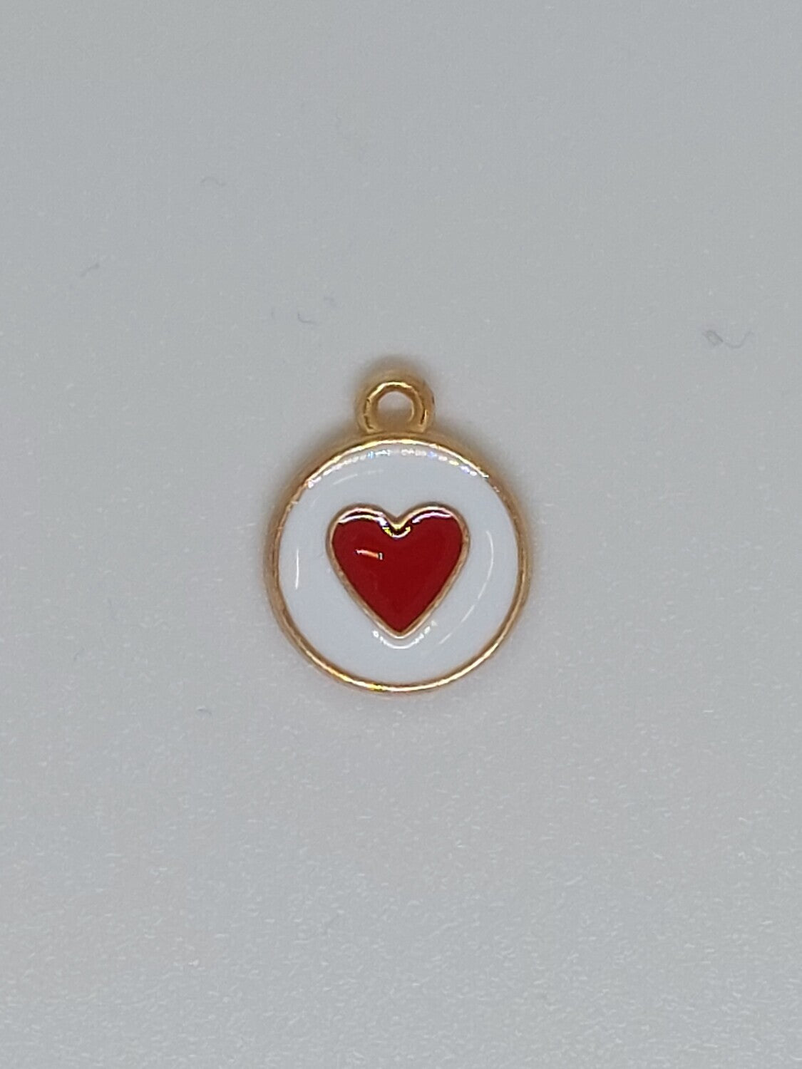 Bedel rond/hartje wit/rood