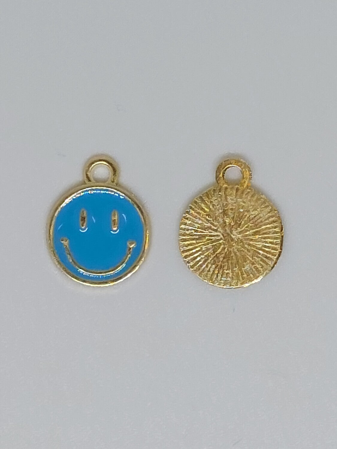 Bedel smiley blauw