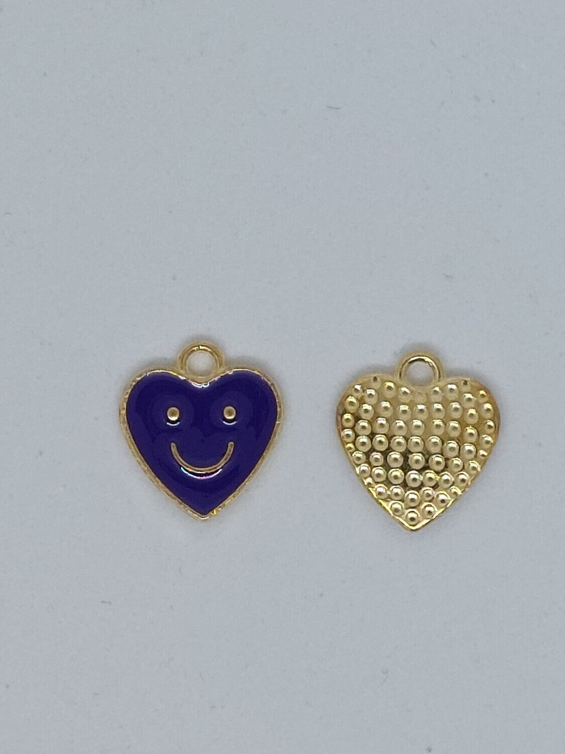 Bedel smiley hartje paars