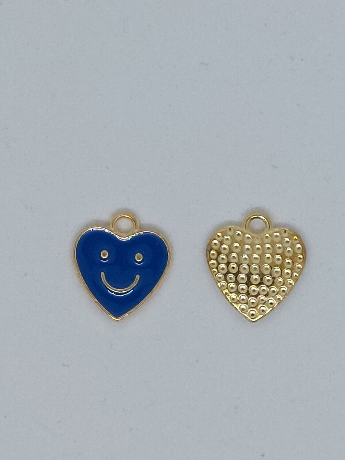 Bedel smiley hartje blauw