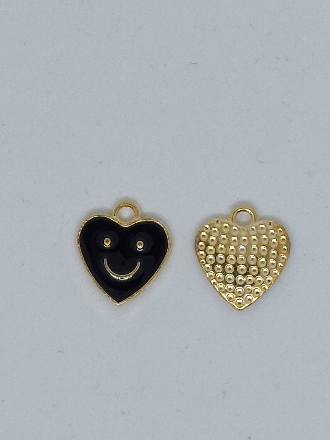 Bedel smiley hartje zwart