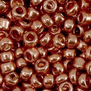 Rocailles Metallic shine rosegold 6/0 (4mm)