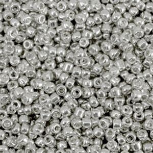 Rocailles Metallic shine silver 8/0 (3mm)