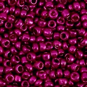 Rocailles Metallic shine azalea pink 8/0 (3mm)