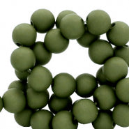 Murky green Acryl kralen 6mm