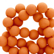 Rusty orange Acryl kralen 4mm