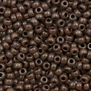 Miyuki rocailles Opaque chocolate brown 8-409 8/0 (3mm)
