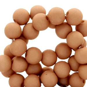 Toasted nut brown 6 mm acryl kraal