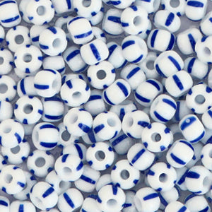 Preciosa rocailles White-blue 6/0