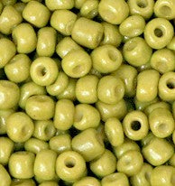 Rocailles Origano green 8/0 (3mm)