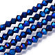 Bicone metalic blauw 4mm