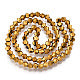Bicone goud/brons 4mm