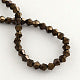 Bicone metalic brown 4mm