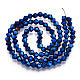 Bicone metalic blauw 4mm