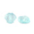 Acryl kralen schelp transparent turquoise blue