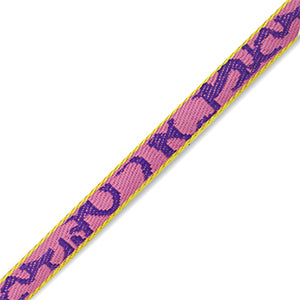 Lint met tekst Purple-orchid purple-lime