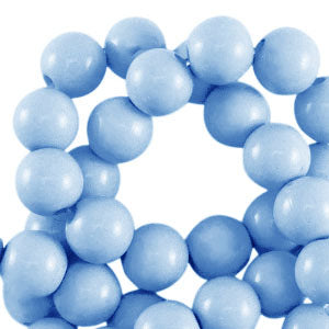 Shiny Light blue Acryl kraal 14mm