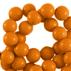Shiny Copper brown 6mm Acryl kraal