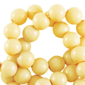Shiny Daffodil yellow 6mm Acryl kraal