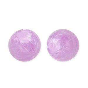 Acryl kralen rond Lavender purple-marble 12mm