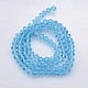 Bicone kraal Light Sky Blue 4mm